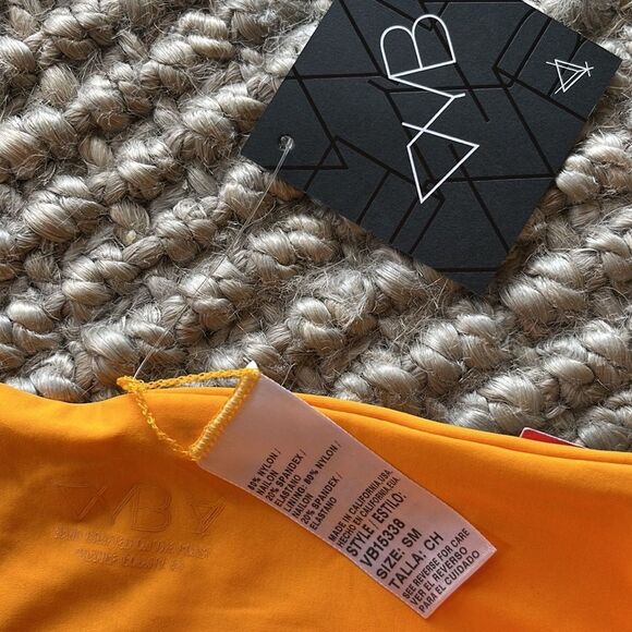 Vyb swim vitals orange high waisted bow tie bikini bottoms - Picture 3 of 4